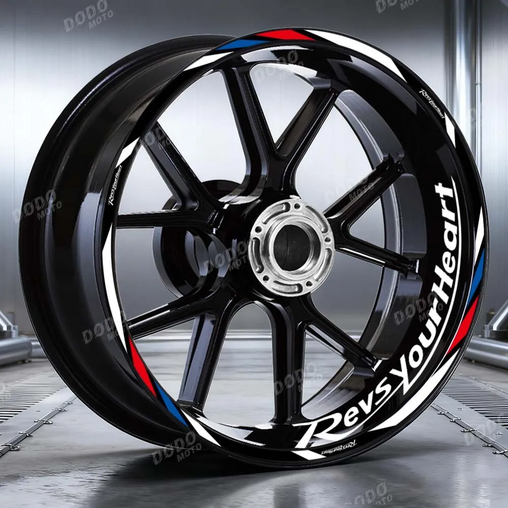 Reflective Motorcycle Wheel Sticker Hub Decals 17