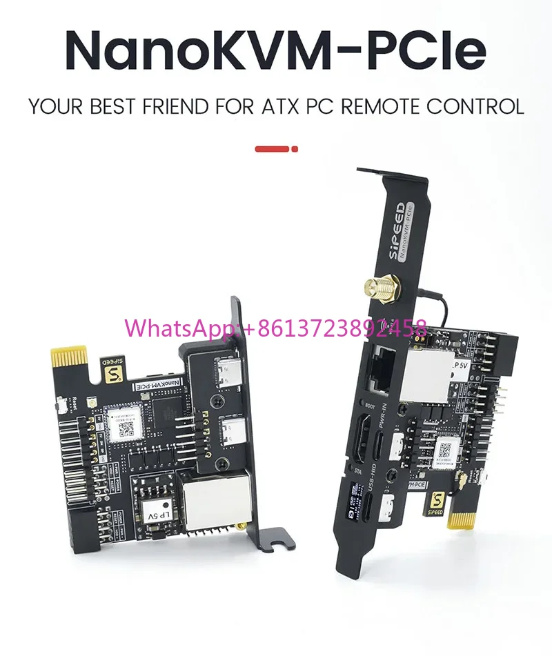 

Sipeed NanoKVM PCIe Remote Control / Power / Desktop Maintenance Server UART HDMI USB RISC-V NanoKVM-PCIe For PiKVM