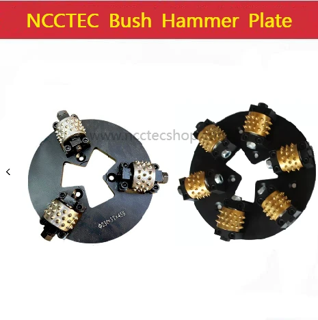 

9'' 10'' 10.8'' Galvanized Surface Bush Hammer Plate for HTC Grinder Granite Marble |230 250 270mm Litchi Surface Wheel Disk