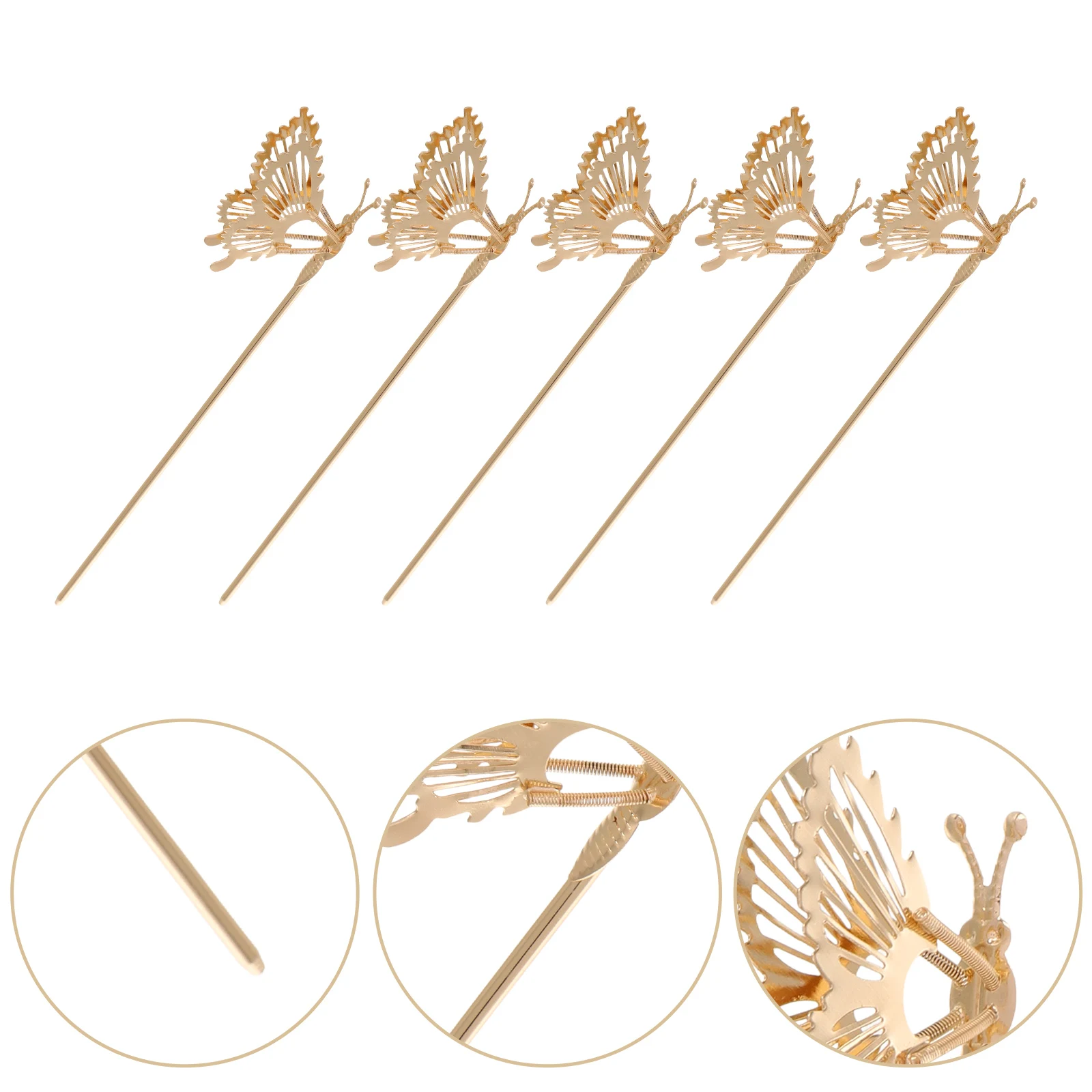 

10Pcs Butterfly Hairpin Elegant Vintage Style DIY Hanfu Hair Sticks Decorative Hair Accessories for Weddings Formal Events