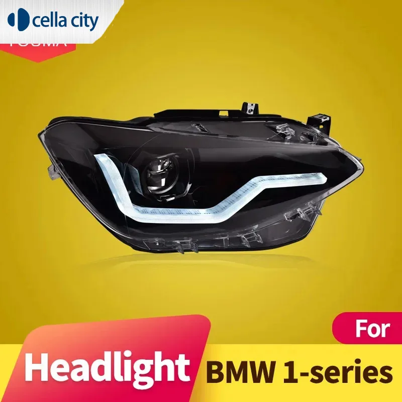 Car Styling Head Lamp for BMW 1-series Headlights 2012-2015 F20 LED Auto Headlight Assembly LED Lens Dynamic Signal Lamp