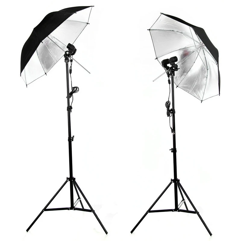 Photographic Equipment,Soft Light Studio,Photography Umbrella,33-Inch Reflective Umbrella with Black Outside and Silver Inside