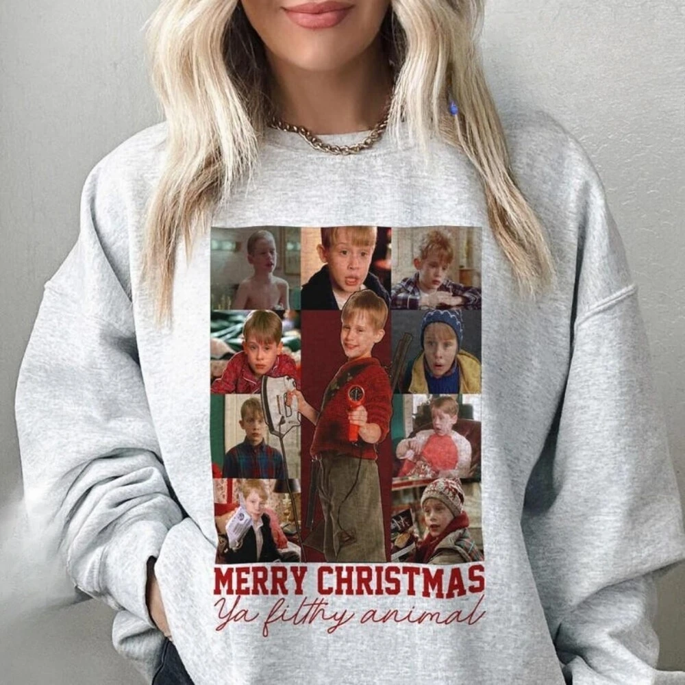 

Толстовка «Один дома» с изображением вентилятора «Один дома» в стиле ретро, толстовка «Один дома», женская толстовка 90-х годов, рождественский фильм, с длинным рукавом, уличная модная спортивная одежда