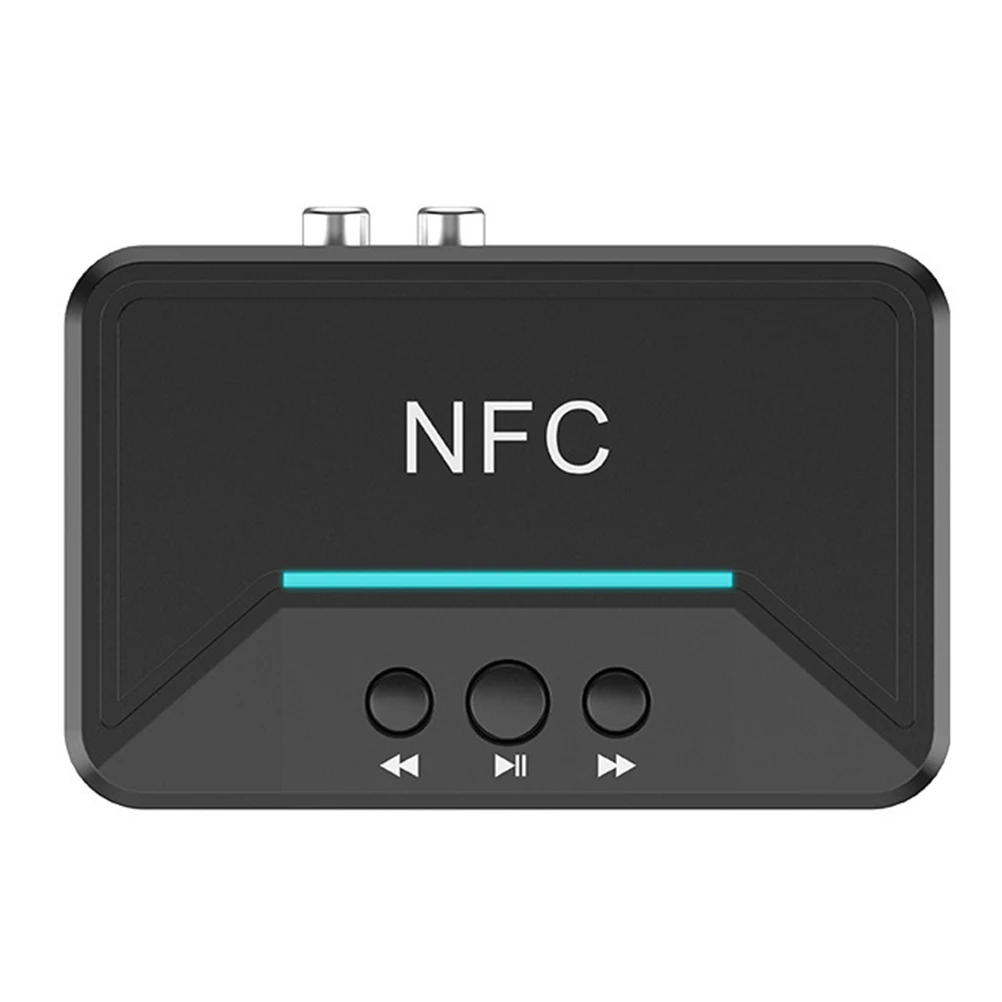 

Wireless Audio Receiver 3.5mm Hifi Sound NFC Adapter for Car Stereo Home System Laptop Up to 15M Transmission