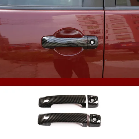 Для Toyota FJ Cruiser 2007-2021, АБС-пластик, углеродное волокно, центральное управление, приборная панель, рулевое колесо, дверное украшение, наклейка, автомобильные аксессуары