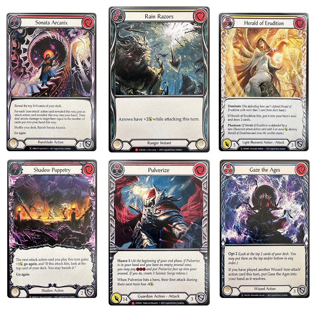 

Flesh and Blood NON FOIL Proxy Cards DIY Cards FAB TCG Game Collection Cards Phoenix Form Liquefy Gaze the Ages Pulverize Gift