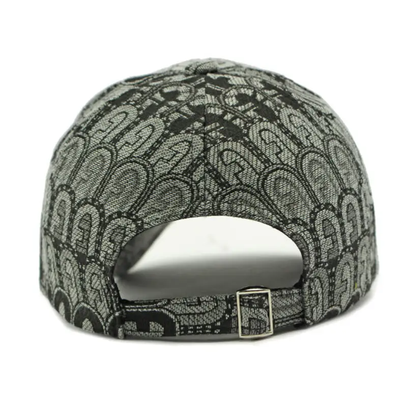 Ethnic Style Four-Season Hard-Top Baseball Cap Fully Printed Casual Sun Protection Visor Duckbill Cap