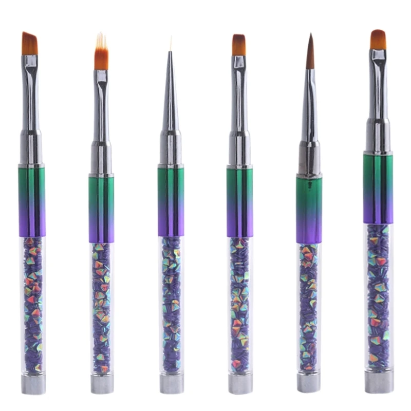 

6Pcs Art Brushes Set Gel Polishing Art Pen Painting Tools Fingernail Dropship