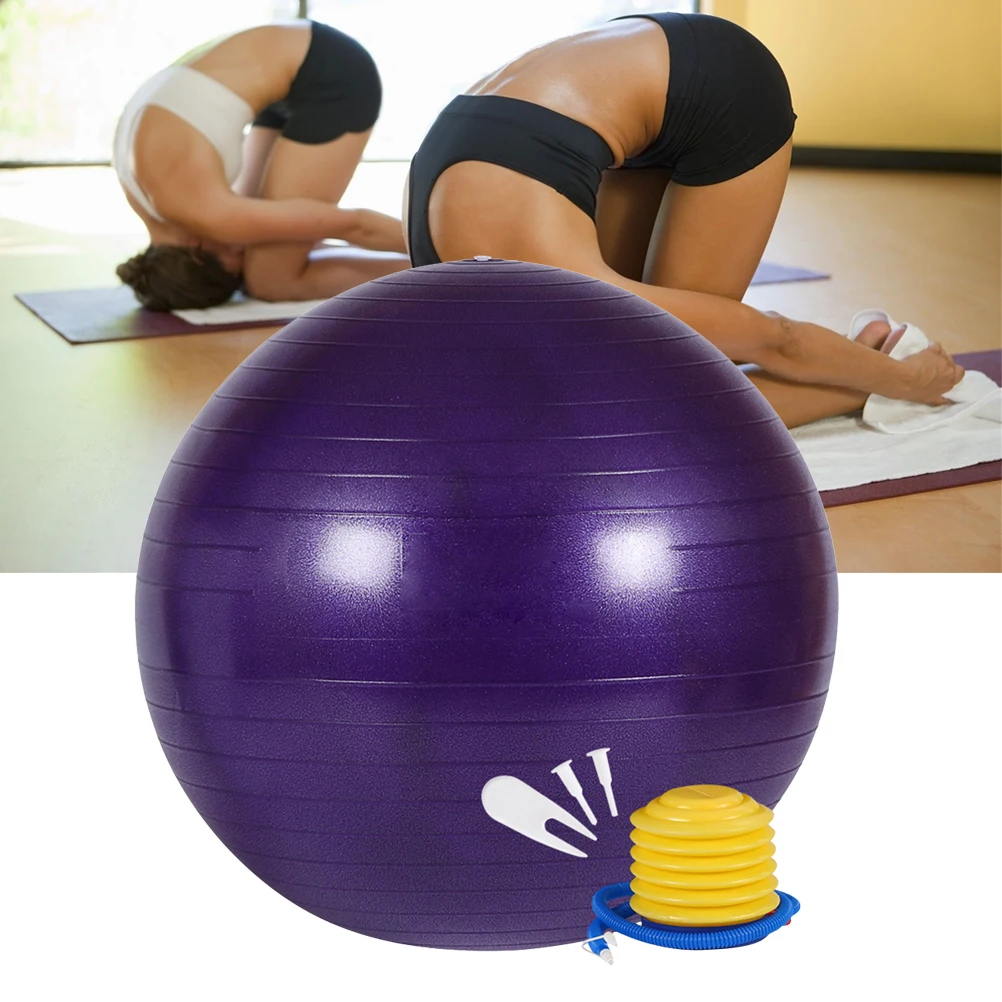 75 سنتيمتر مكافحة انفجار كرة يوجا اضافية سميكة اللياقة البدنية الاستقرار ممارسة الوركين الظهر الساقين الأسلحة الكتفين بيلاتيس الصالة الرياضية التدريبات