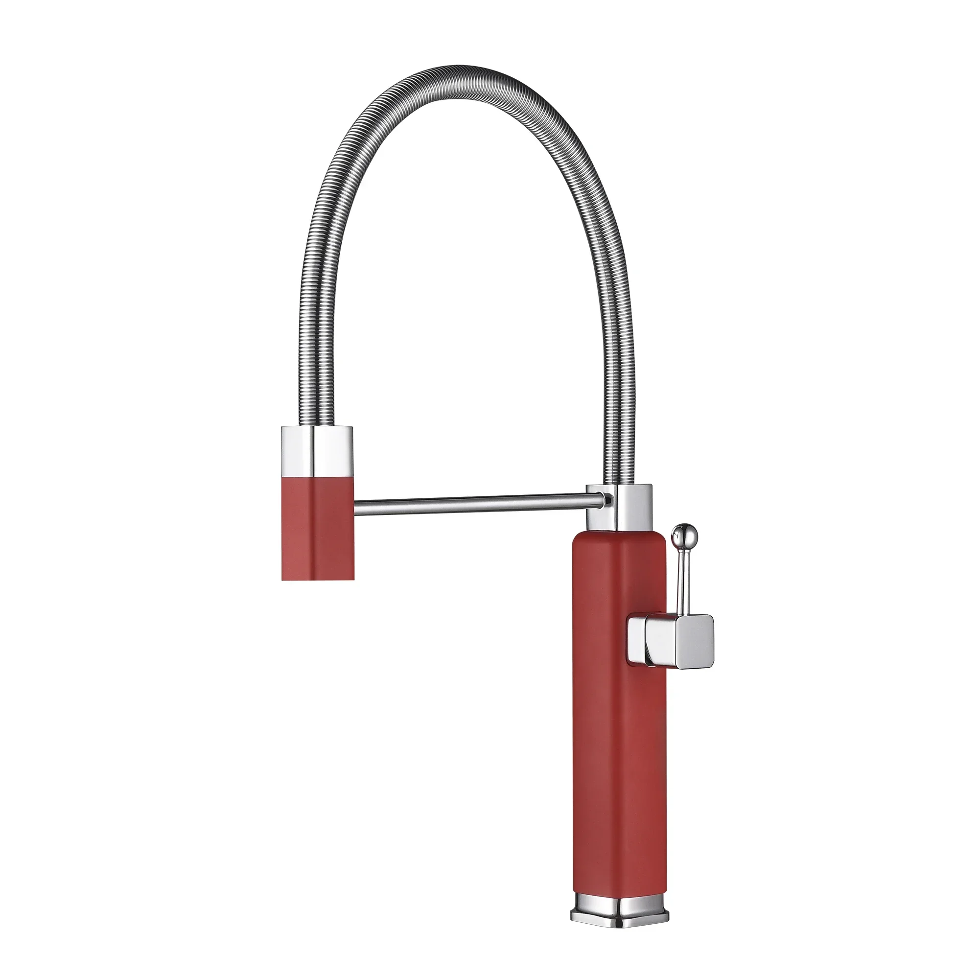 YYHC-Hot sale hot and cold water red pull out kitchen faucet