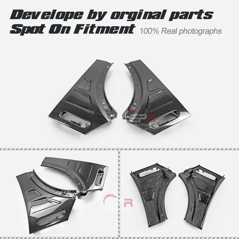 

For R50 R52 R53 Mini Cooper S EPA Style Carbon Glossy Finished Front Fender Mudguards Accessories Body kits