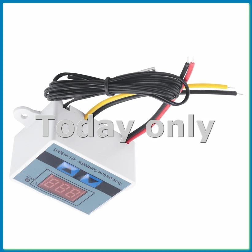 Digital Temperature Controller Display Thermostat Control Switch and Thermistor Sensors Temperature Probe(12V 120W)-A09I