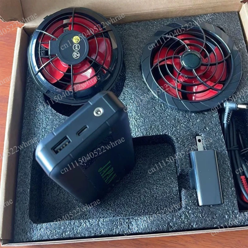 21V Brushless Fan Accessories Kit 84000mAh Battery For Cooling Air Conditioner Clothes Max Airflow 12 Hours Working Time