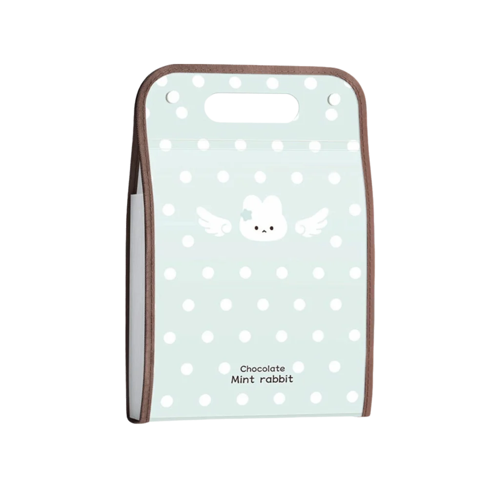 PP Accordion File Organizer Multi-Compartment Structure Portable Carry Handle Expanding File Folder Student Paper Organization