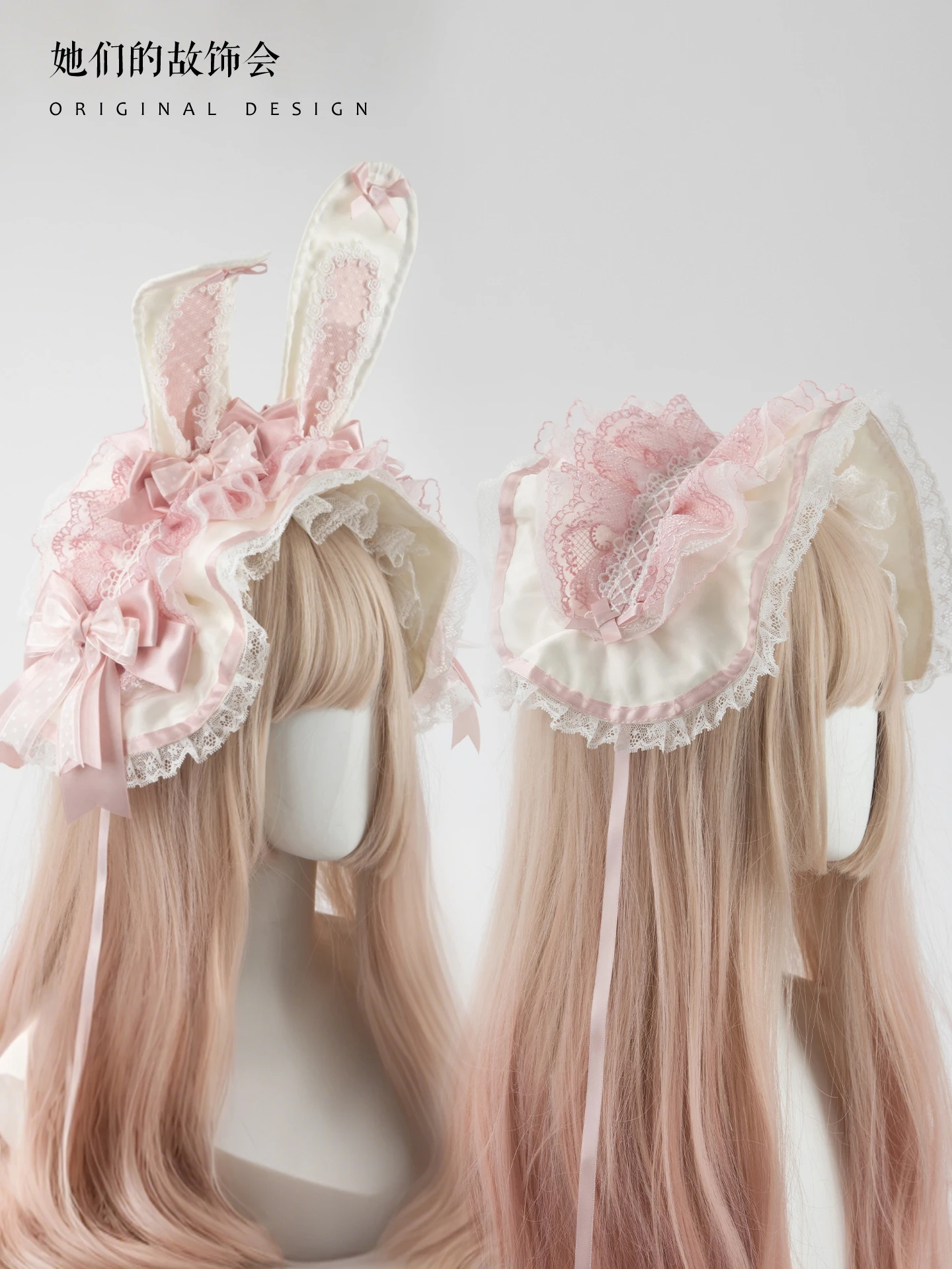 faixa-de-cabelo-com-orelha-de-coelho-artesanal-com-gravata-borboleta-pequenos-acessorios-doce-para-uso-diario-festival-de-viagem-faixa-de-cabelo-universal