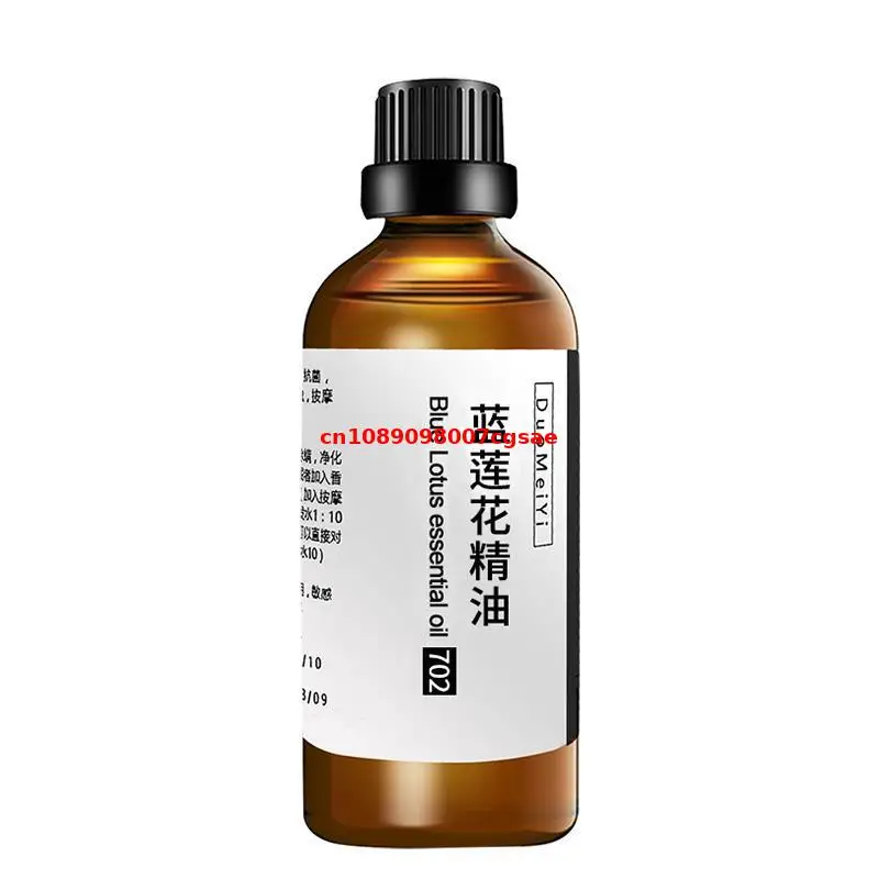Top Natural Blue Lotus Essential Oil For Decompression Deep Sleep Purifying Healing Meditation Homemade Perfume 100ml/bottle