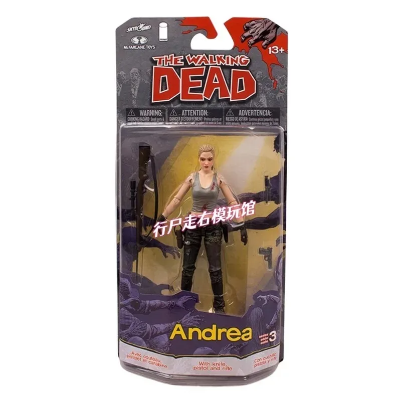 Original 4.5 Inches1/12 Anime Figure McFarland The Walking Dead Comic Series ANDREA Scale Model Action FiguresCollectible Toy