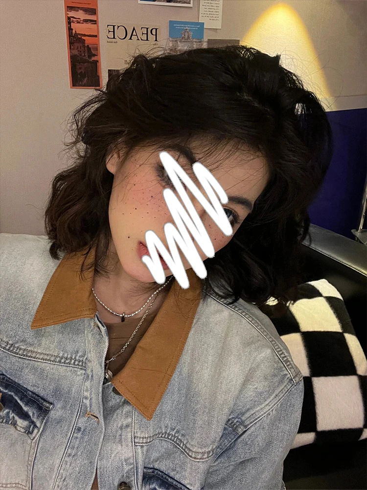 

Джинсовые пальто женские весенние во французском стиле реглан с длинными рукавами и вышивкой кружево романтический клетчатый субкультурный стильный шик