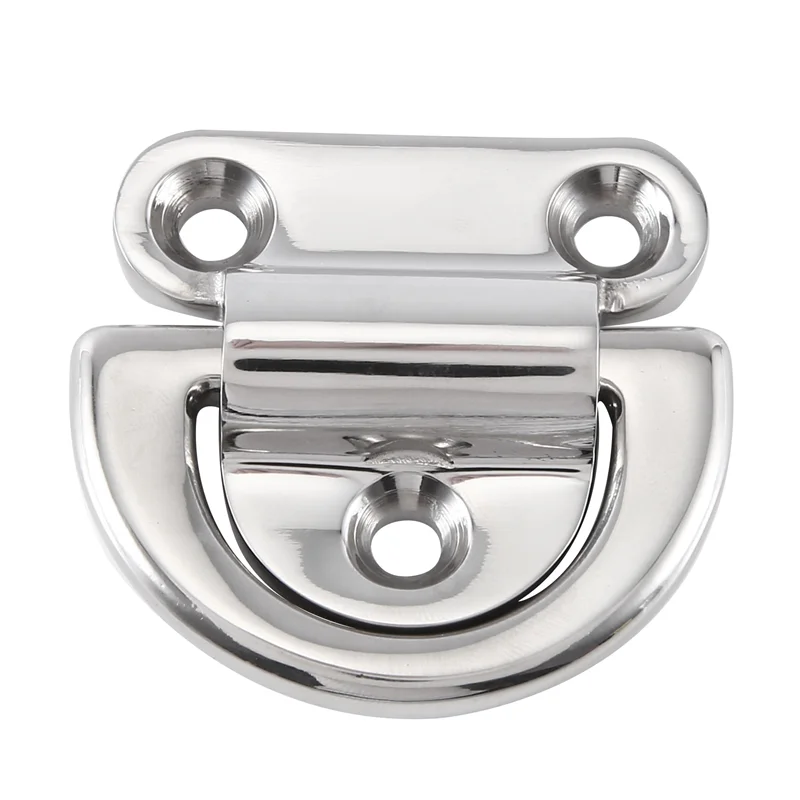 

B06C-Yacht Parts Boat D-Type Connecting Ring Buckle Stainless Steel Yacht Bolt Rope Fixed Ring 8Mm