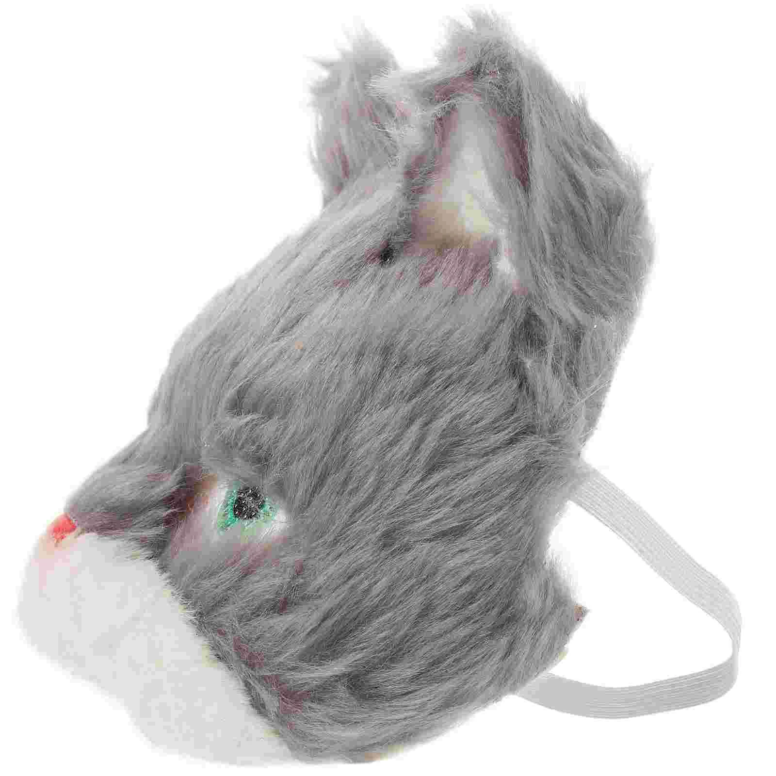 Masque de chat en peluche pour hommes, mini cosplay en PVC, accessoires de costume, masques de RhTim ade Ball Mardi Gras, décorations de tête Hpronostic Grey