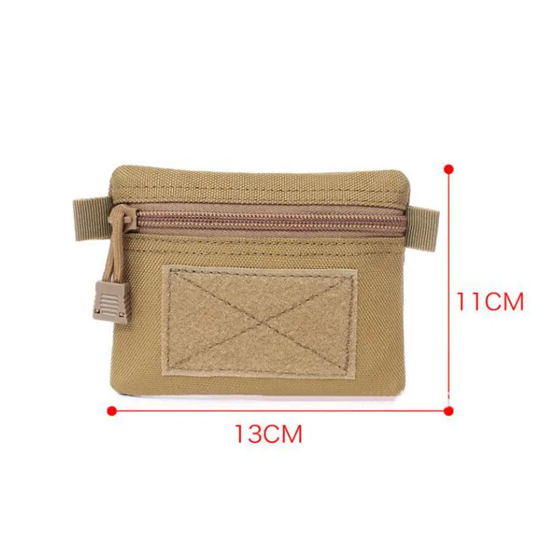 Outdoor Unsex Pouch Card Wallet Portable Travel Zipper Waist Bag for Camping Picnic Outdoor Personality  Key Storage Bag