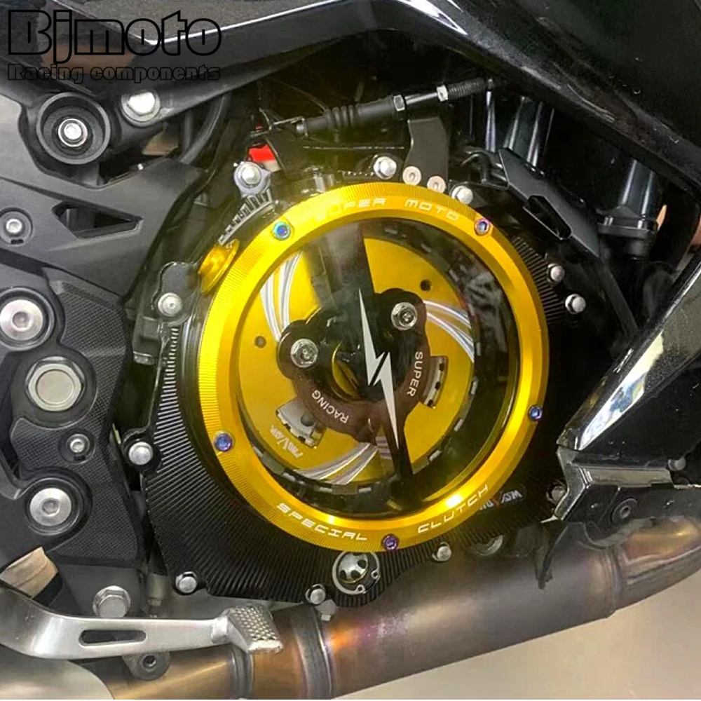 Motorcycle Z 400 Engine Clear Clutch Cover Protector Guard For KAWASAKI NINJA400 NINJA 400 Z400 2018-2023 2018 2019 2020