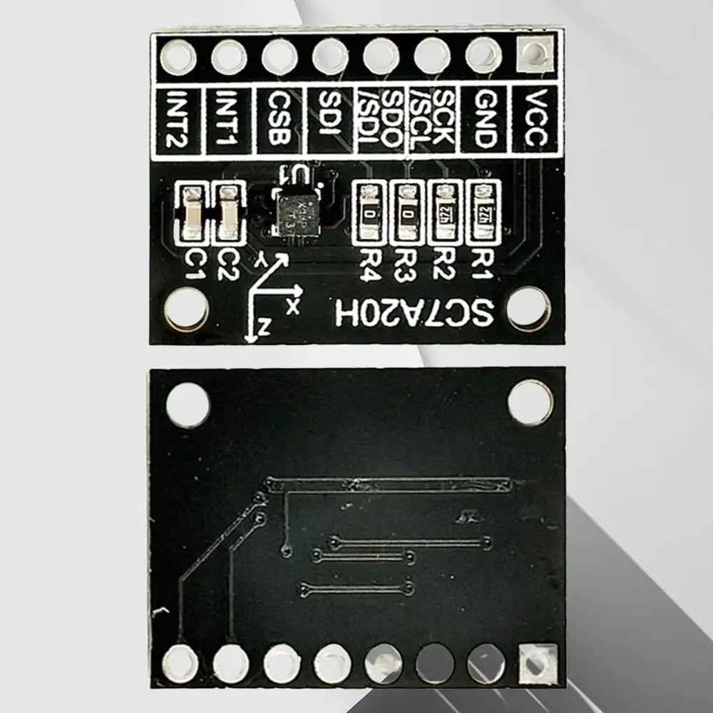 SC7A20H 3축 가속 센서 모듈 고정밀 저전력 각도 기울기 센서 12비트 IIC SPI 디지털 출력 인터페이스