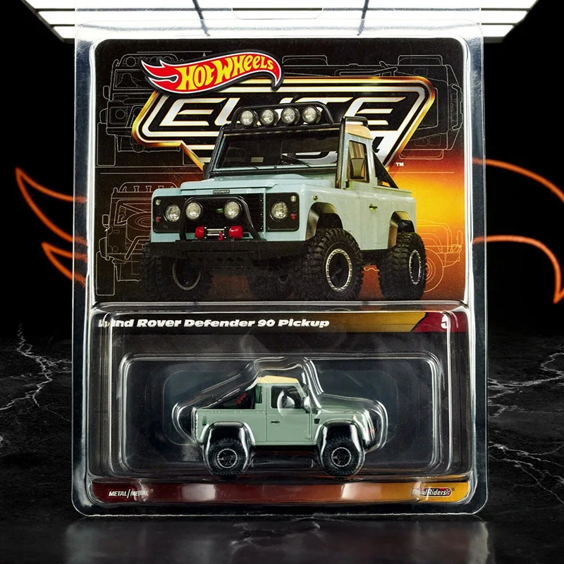 Pre-Order 2023 Hot Wheels Collectors Elite 64 Series Land Rover Defender 90 Pickup 1:64 Diecast Car Model Toy for Boys Gift