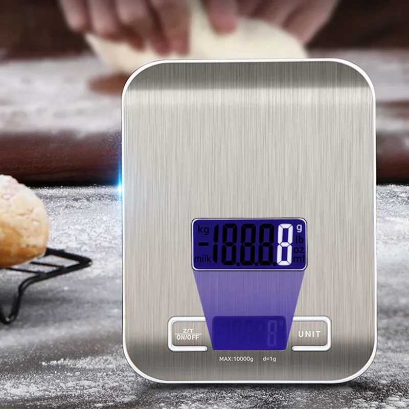 10 كجم المطبخ المنزلية ميزان إلكتروني شحن الفولاذ المقاوم للصدأ المعجنات الخبز مقياس المجوهرات طاولة صغيرة وزن دقيق #2