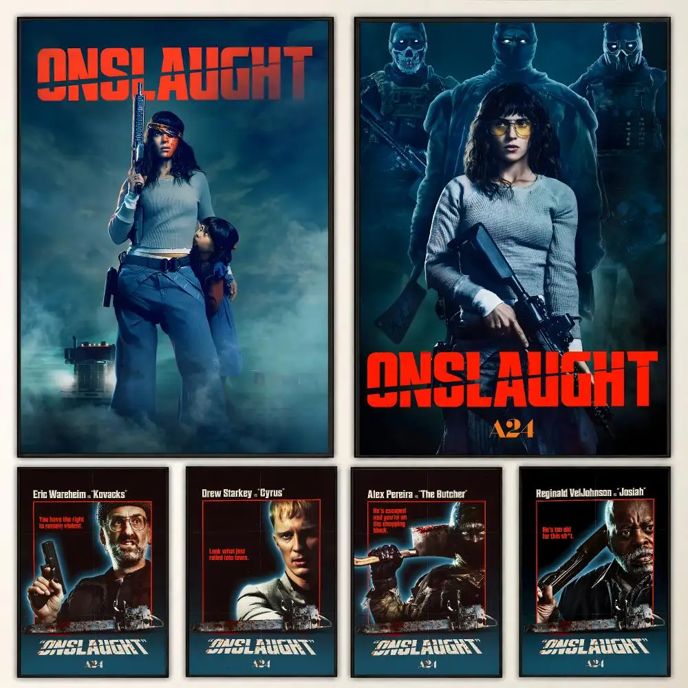 Onslaught Dark Action Intense Dramatic Scene Aesthetic Poster Aesthetic Art Print for Bedroom & Living Room Decor, Unframed