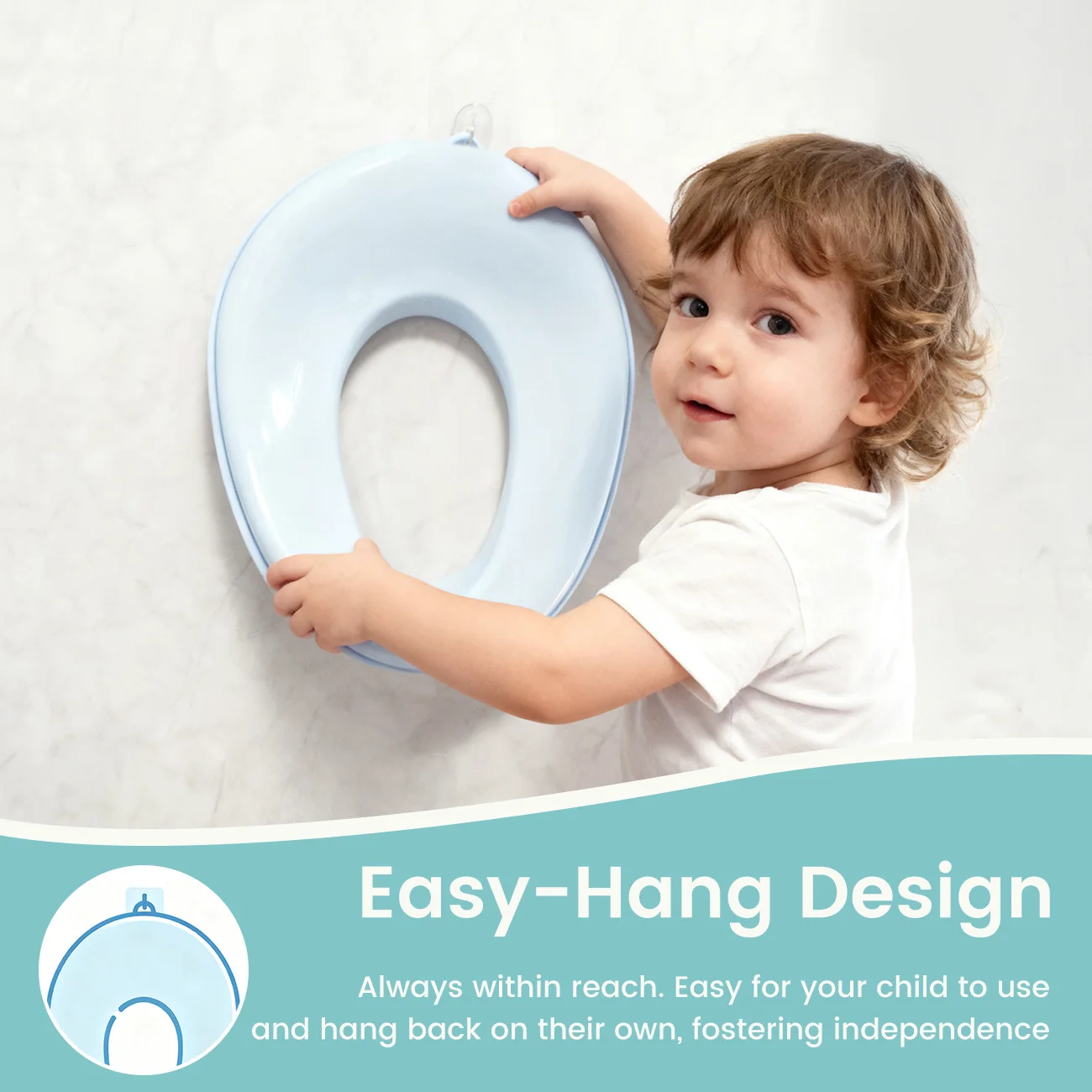 

Детское сиденье для приучения к горшку для мальчиков и девочек, подходит для круглых и овальных унитазов, нескользящее с защитой от брызг, тренажер для унитаза легко чистится