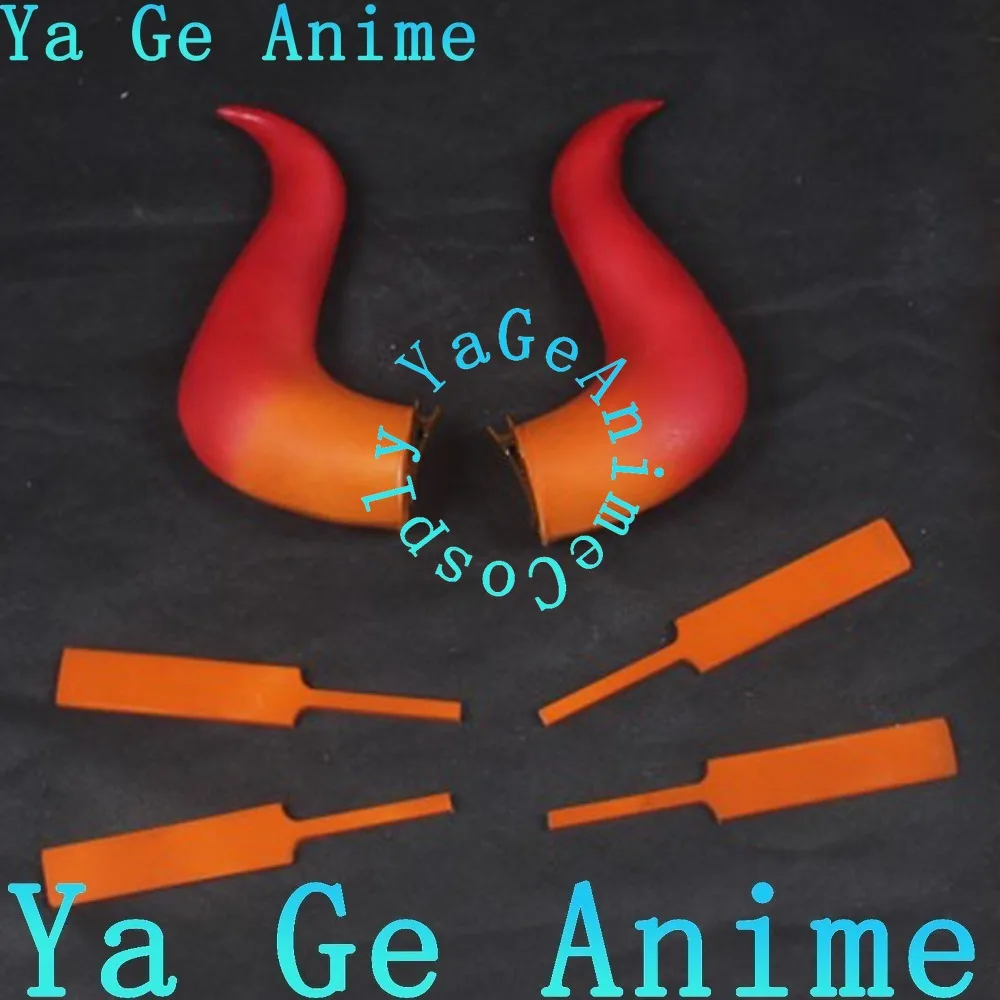 ياماتو شعر مستعار تأثيري متعدد الألوان التدرج مع زخرفة الشعر ألعاب أنيمي هالوين كرنفال حفلة الشعر الاصطناعية مقاومة للحرارة