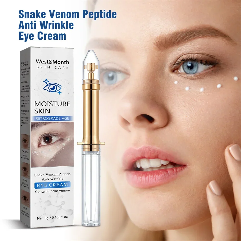 

Snake Venom Peptide Anti wrinkle Eye Cream Moisturizing Repair Eye Serum Removal Dark Circles Lighten Fine Lines Fade Eye Bags