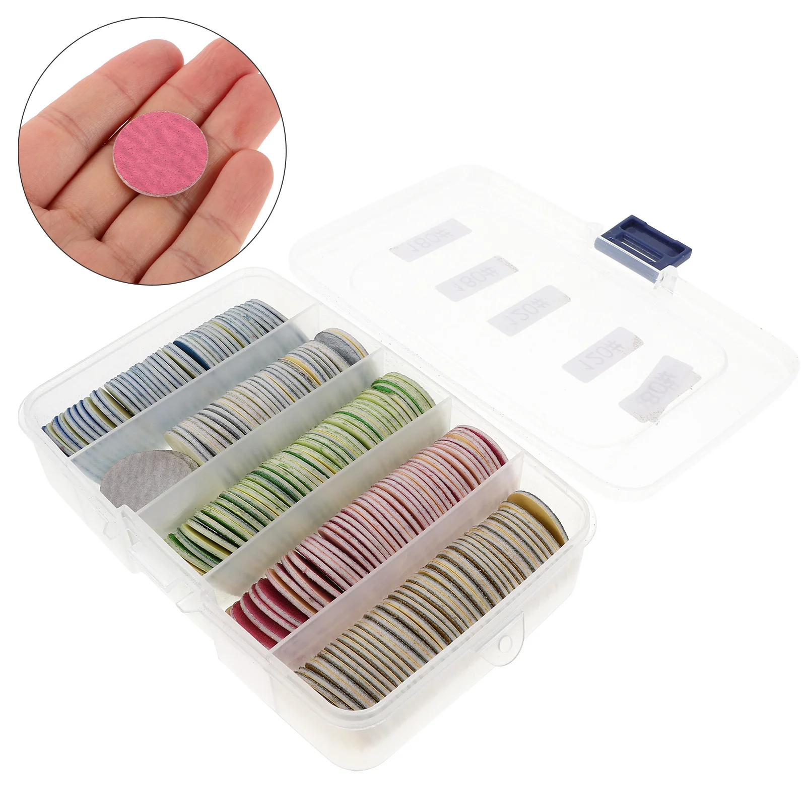 

200pcs Nail Sanding Pads Replacement Foot File Sandpaper Discs For Electric Pedicure Dead Skin Removal Manicure Kit Pedicure