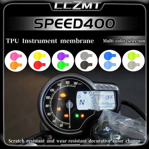 Velocímetro de motocicleta, película de protección contra rayaduras de panel, accesorios protectores de pantalla para Triumph speed400 Speed400 SPEED 400 2024
