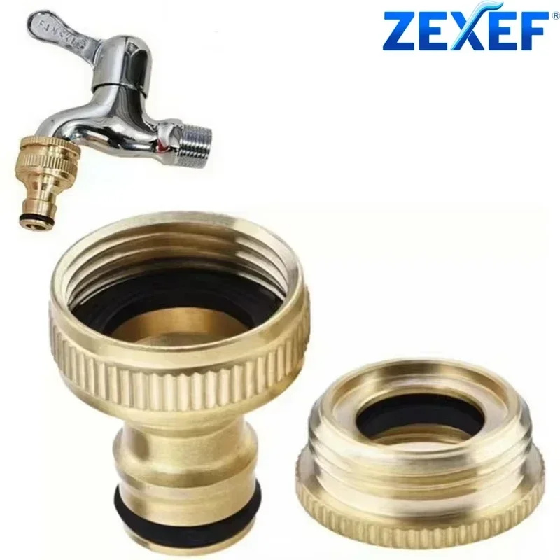 

Home Brass Faucet Aerator For Kitchen Dishes Garden Hose Tap Adapter Do Kranu 1/2 3/4 Copper Connector Mixer Adaptor Accessory