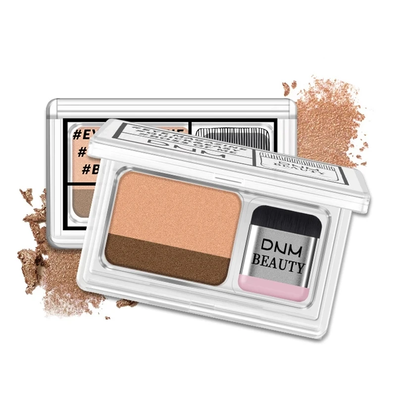 DNM lazy two-tone gradient pearlescent eyeshadow earth color non-smudge waterproof eyeshadow