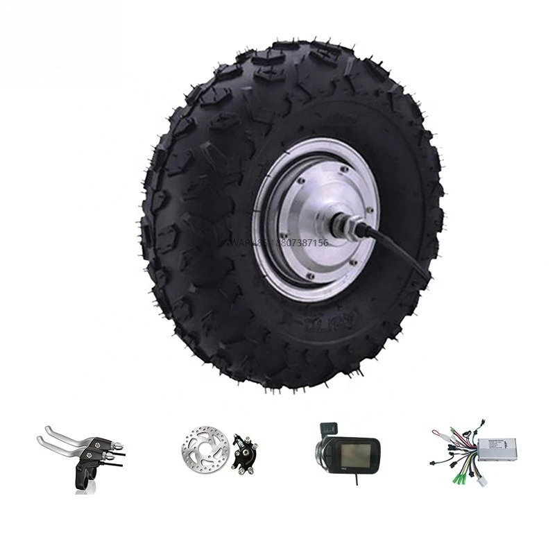 

48v 350w 500w 800w 14.5 Inch Electric Wheelbarrow Wheel Motor Kit