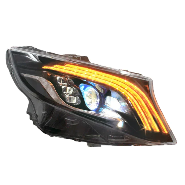 

Suitable for Mercedes-Benz Vitin headlight assembly V-class VITO modified Maybach LED daytime running light flow steering V260