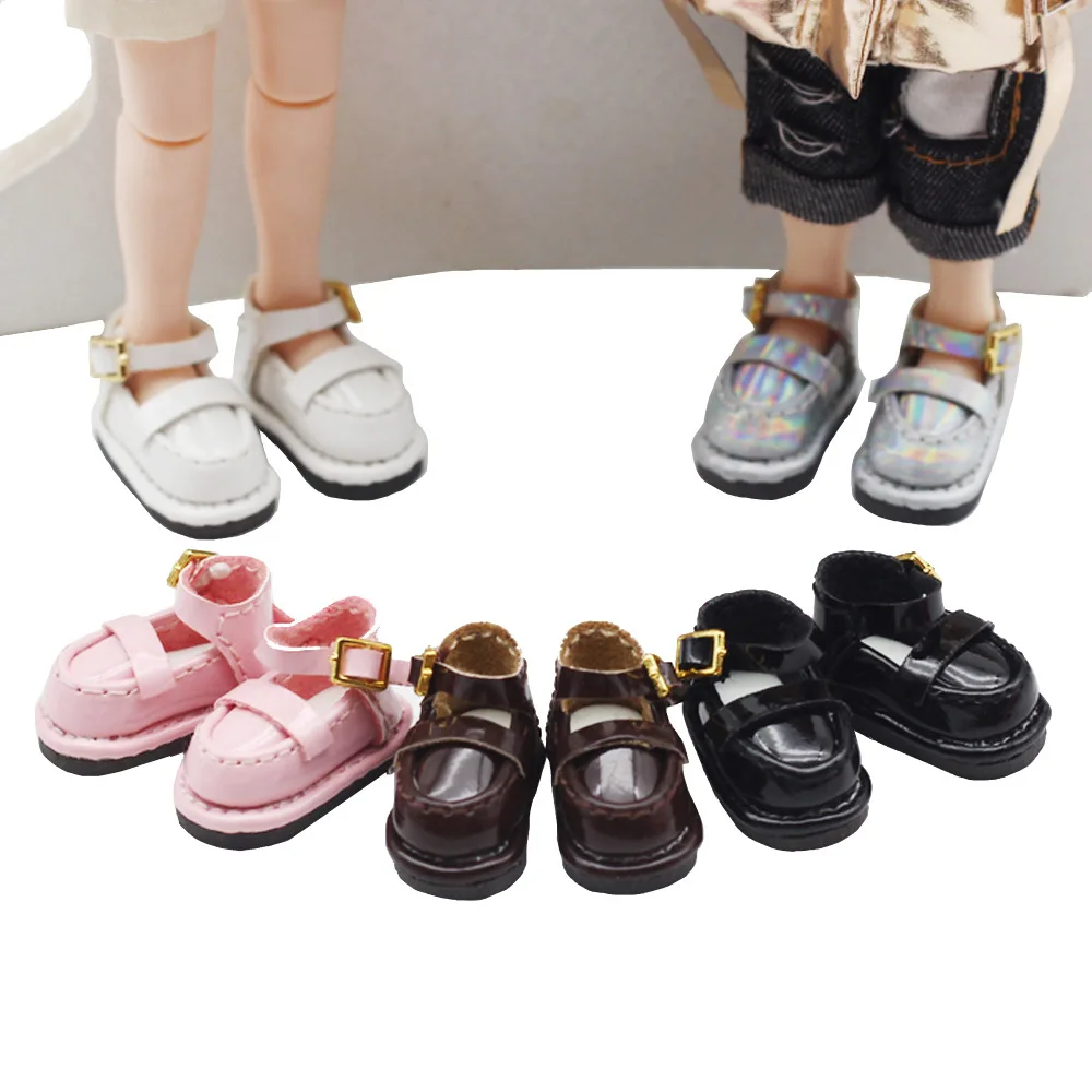 Ob11 Doll Flat Shoes Fashion Holala Shoes With Shoe Buckle For Nendoroids Obitsu11,Body9, Gsc, Ddf, Holala, 1/12 Bjd Doll