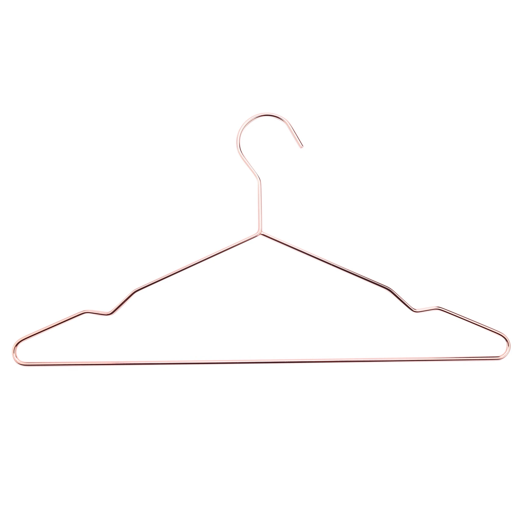 

ABWP-17-дюймовые сверхмощные вешалки для одежды из розового золота для взрослых, сверхмощные вешалки для одежды с насечками (упаковка из 15 шт.)