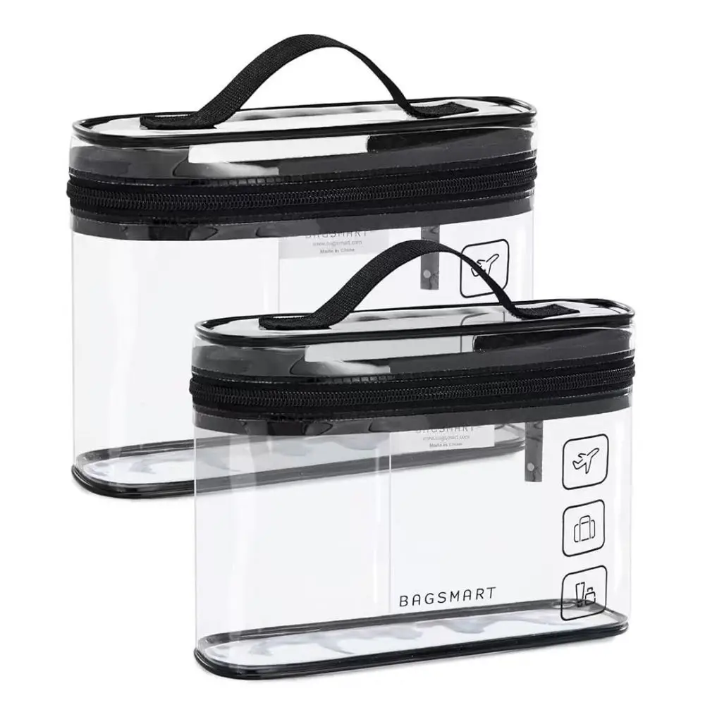 New Clear Toiletry Bag Large Capacity Waterproof Cosmetic Organizer Thickened PVC Travel Storage Bag