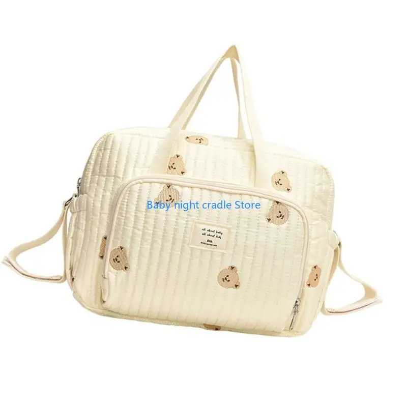 J2FF Multifunctional Baby Diaper Bag Case with Multi Compartments Portable Handbag Storage for Daily Use and Travel