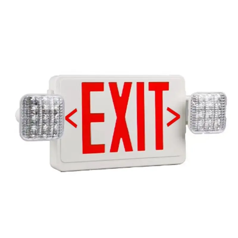 FULL-LED Exit Sign With Emergency Lights,Adjustable LED Emergency Exit Lights With Battery Backup,Exit Sign For Business