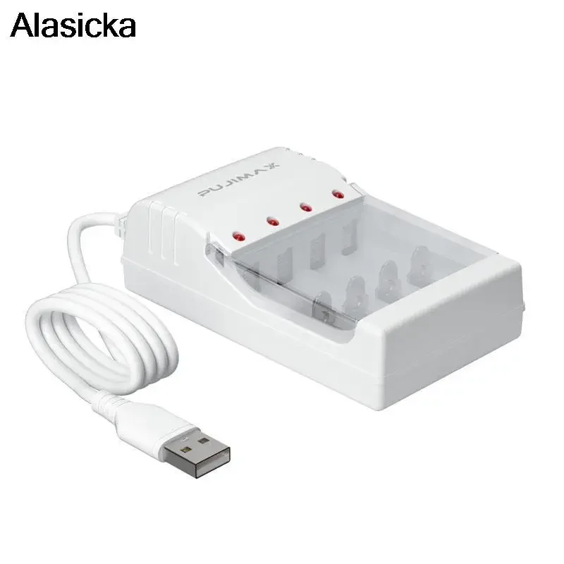 Battery Charger 4 Slots With EU Cable For AA/AAA Rechargeable Batteries Charger For Remote Control Microphone Camera