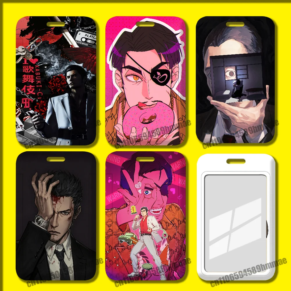 For Yakuza 0 Game Employee ID Card Holder Office Badge Student Work Bank Credit Holders Hard Case Shell