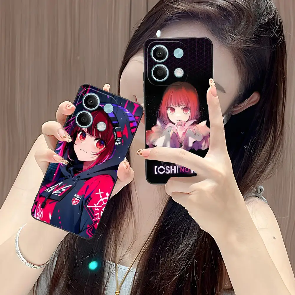 B-Komachi Kana Arima جراب هاتف ل POCO M6 M5 M4 M3 X7 X6 X5 X4 X3 F6 F5 F4 Pro GT 5G لون واقية غطاء الهاتف الذكي جميل