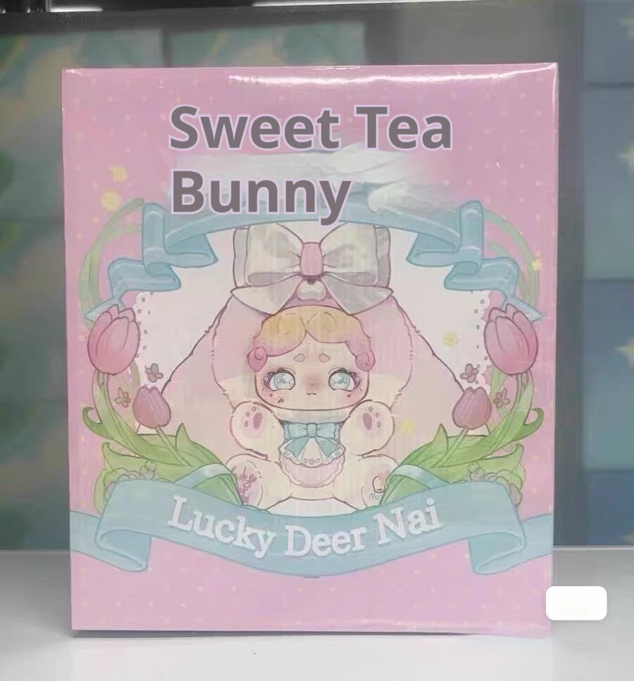 2025 cervo da sorte nai doce chá coelho 600% boneca grande caixa cega areia movediça globo ocular detalhe bordar o melhor presente