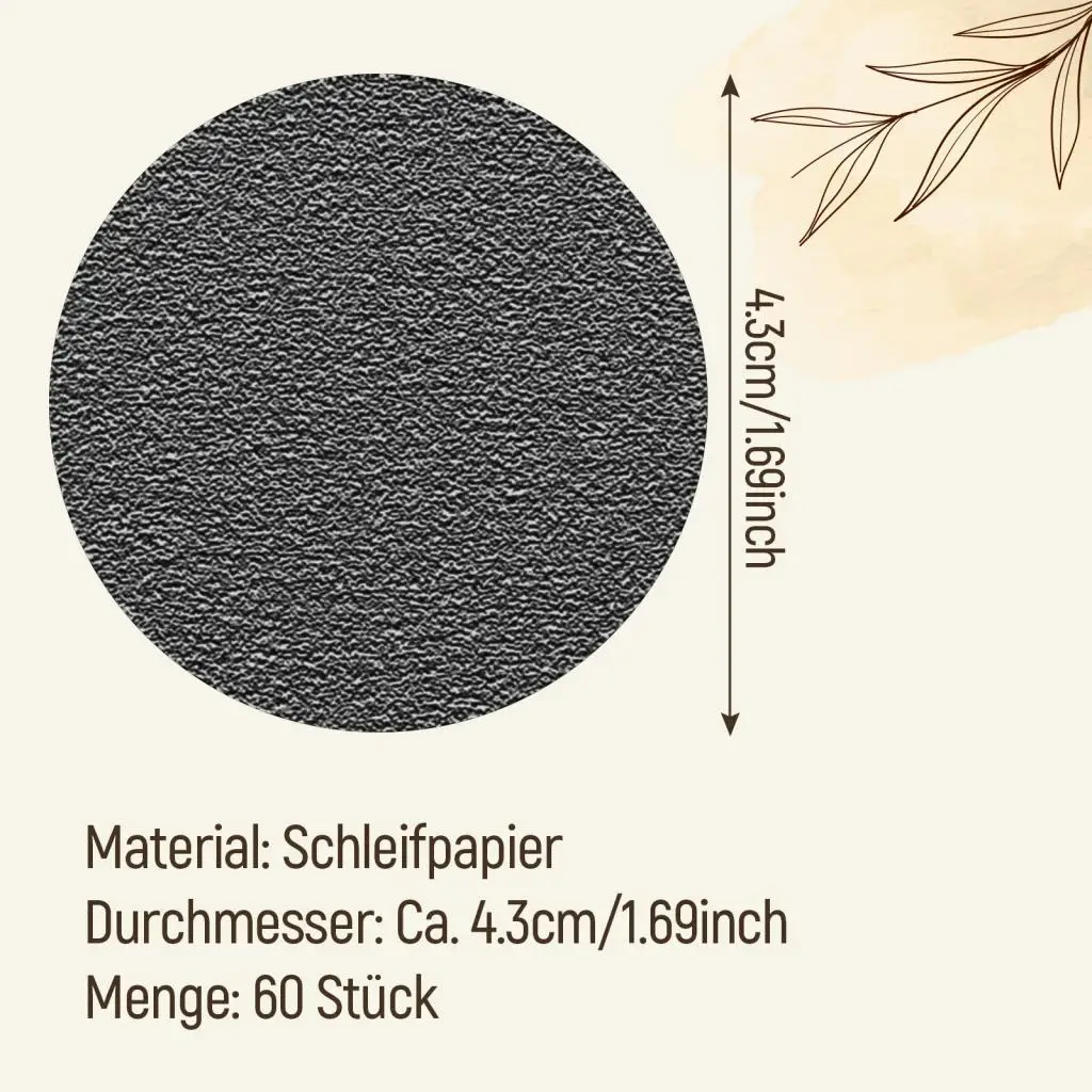 Electric Foot File Sandpaper Replacement Discs with Multiple Mesh Options for Callus Remover Device