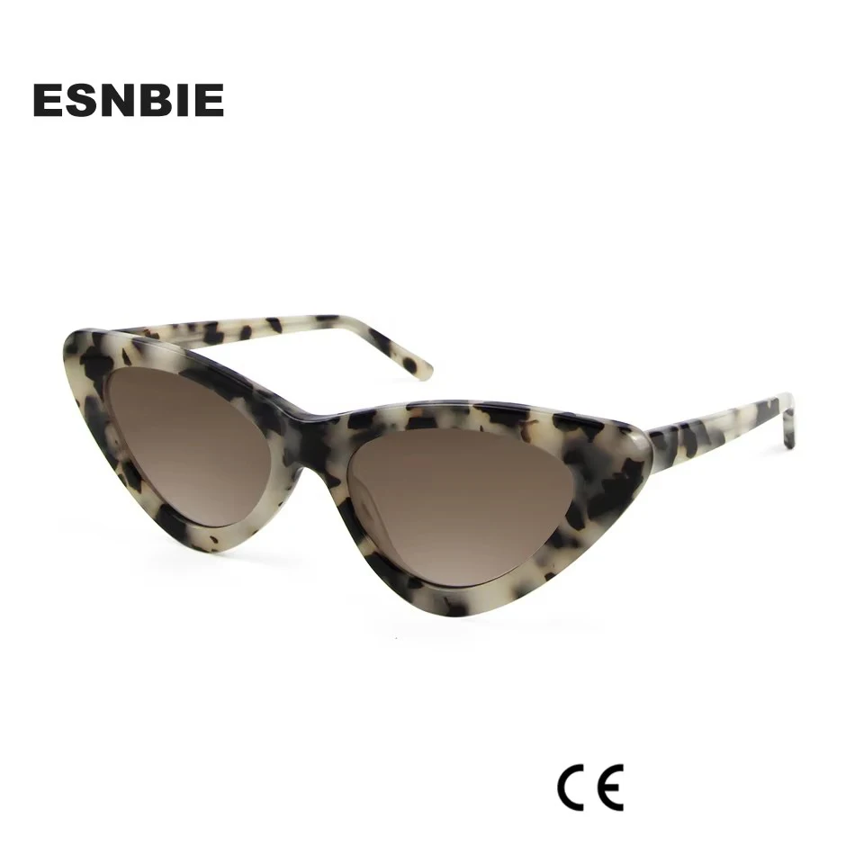 

Trending Tortoise Shell Ladies Sunglasses Cat Eye Sun Glasses For Women Marble White Acetate Shades Uv400 Eyewear Oculos